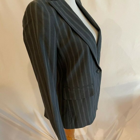 Theory Womens Benjamin Blazer Jacket NWT Size 2 Charcoal $385 - Picture 4 of 8
